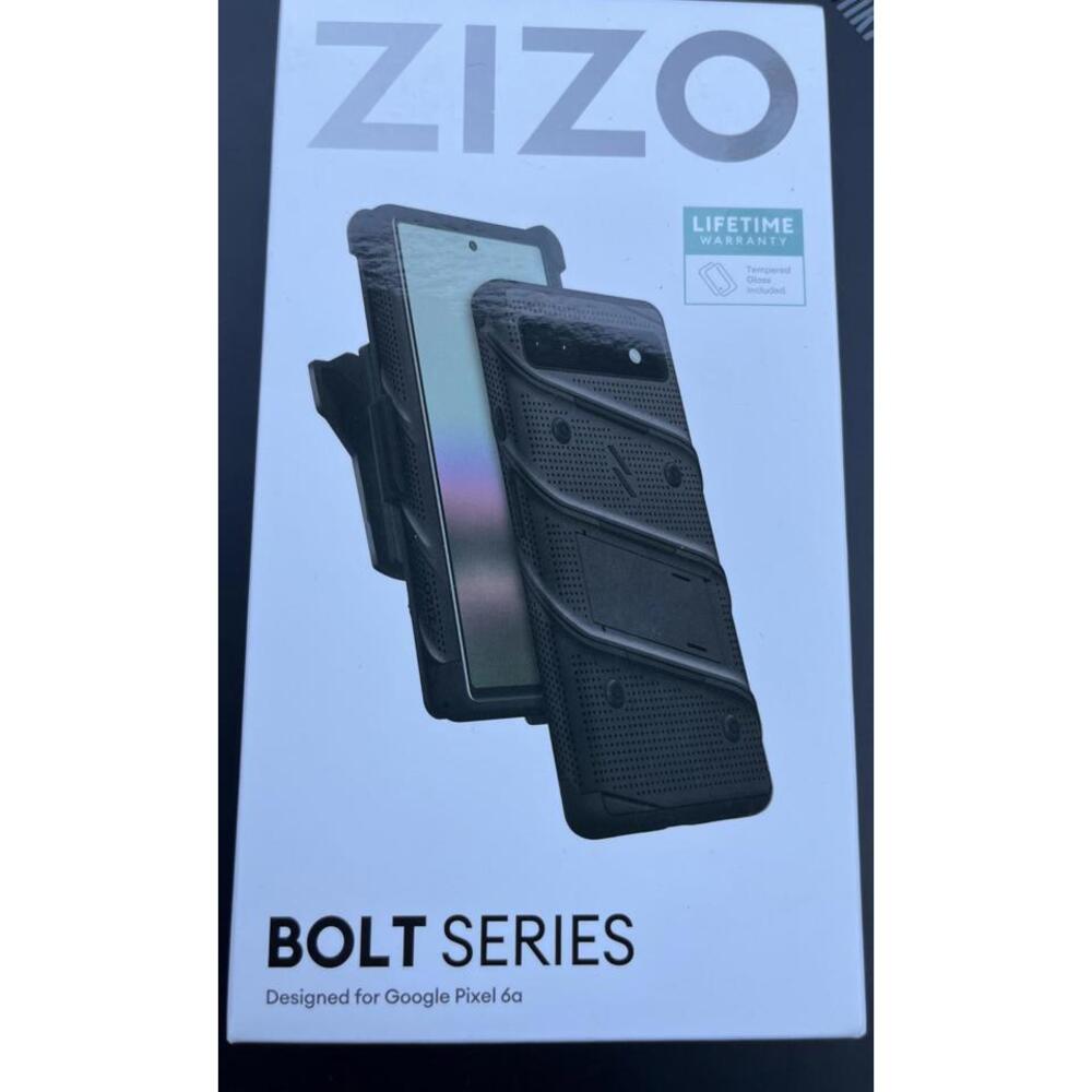 ZIZO Bolt Case‎ + Glass Google Pixel 6a Kickstand Holster Black NEW